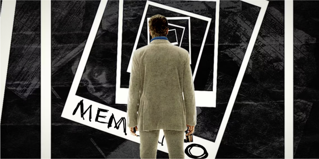 This is the movie poster of Memento.